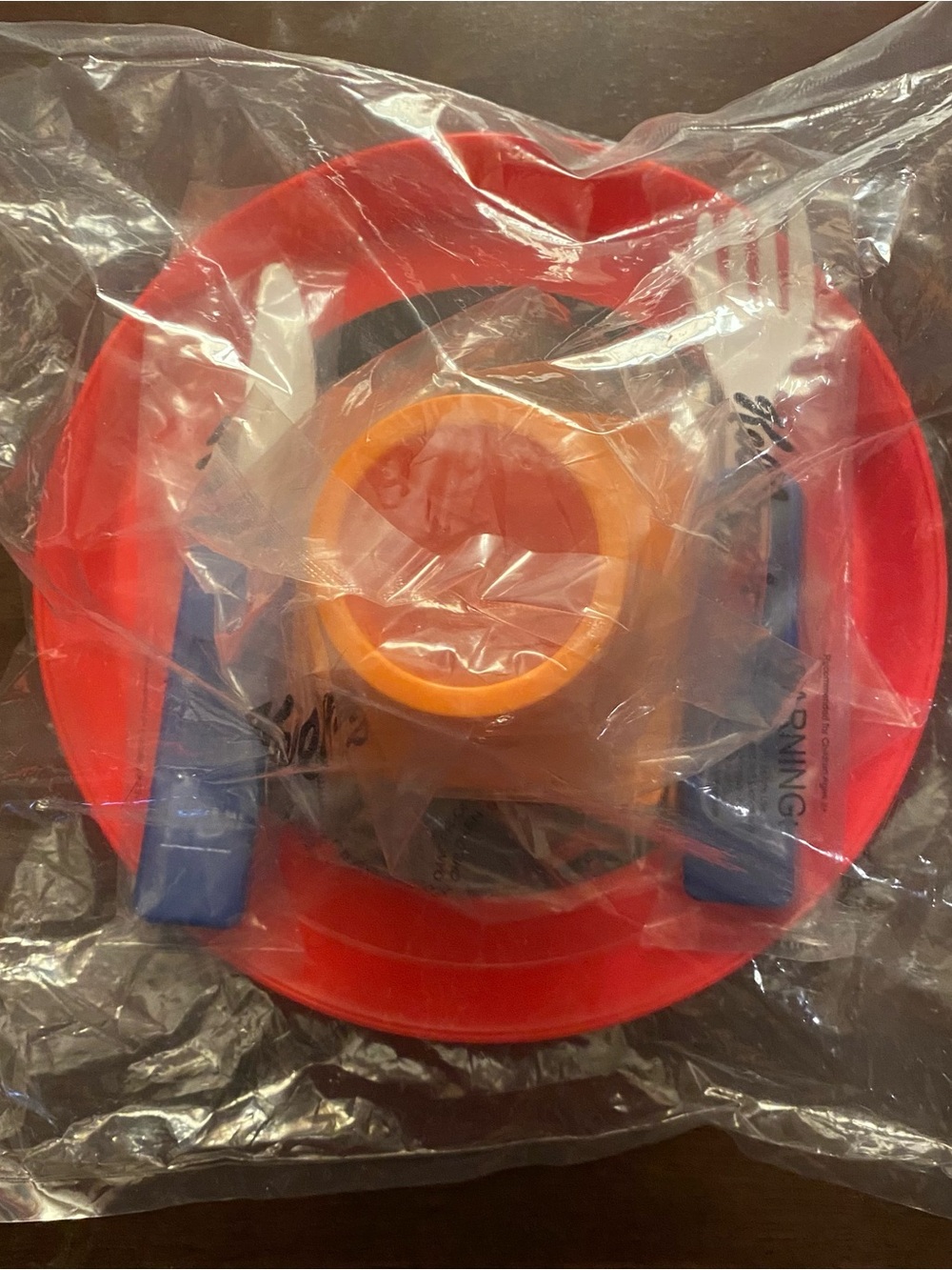 New 2006 Disney Pixar Cars Kellogg Dinner Set Mail In Offer Cup Knife Fork Plate